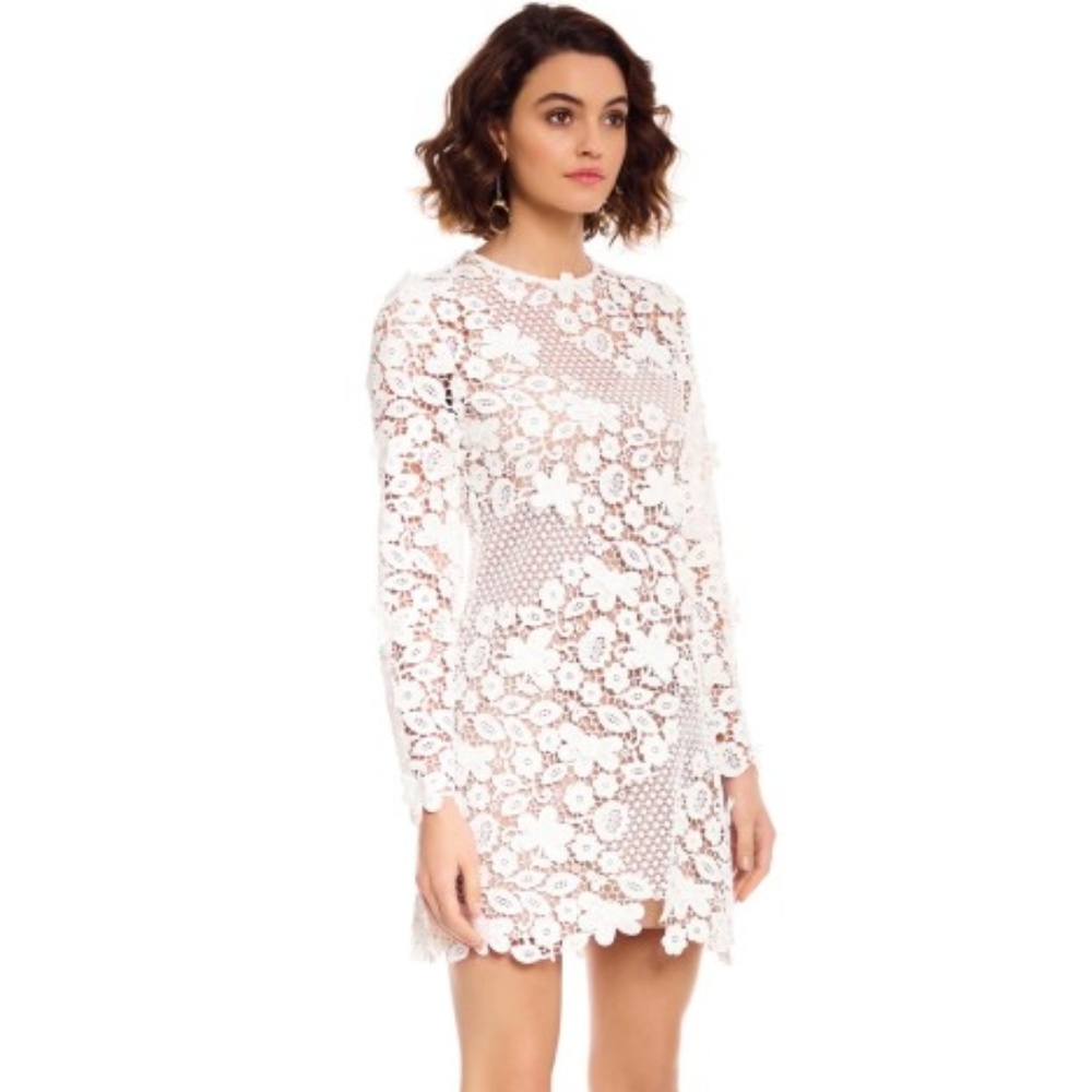 Self Portrait White Lace Dress